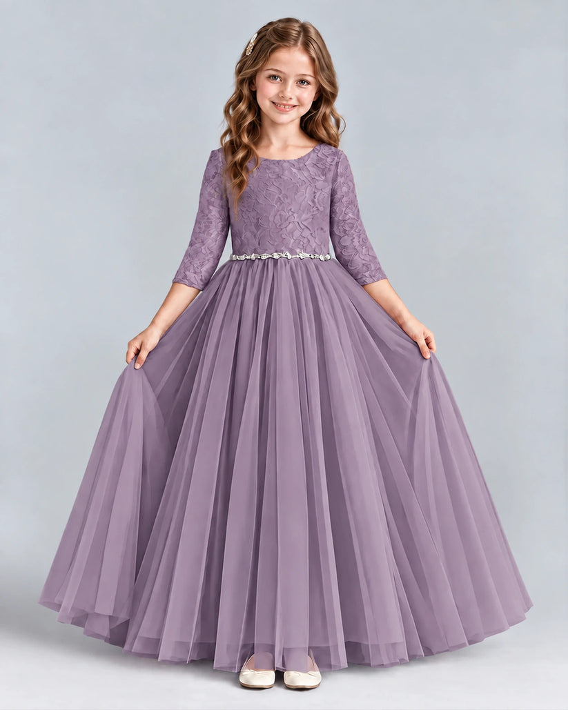 Wisteria Ball Gown Girls Formal Dresses Front