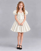 Ivory A-line Girls Formal Dress Front