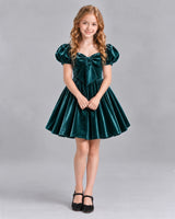 Peacock A-line Girls Formal Dress Front