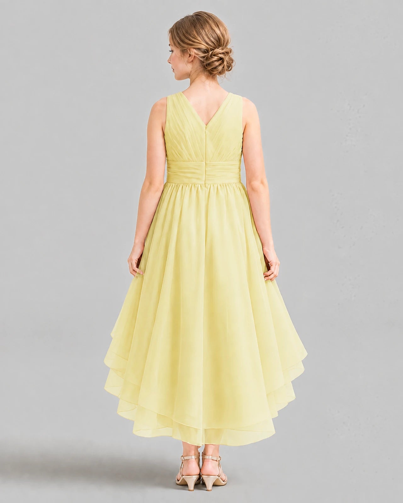 Daffodil A-line Girls Formal Dresses Back