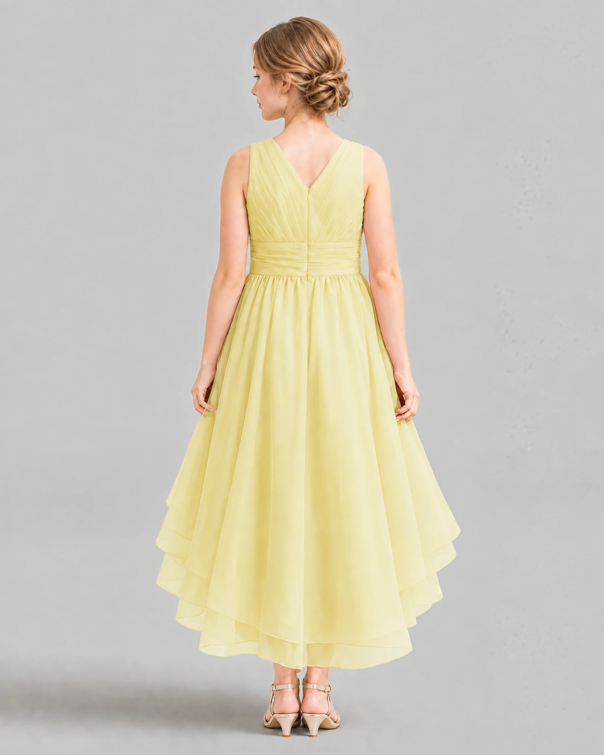 Daffodil A-line Girls Formal Dresses Back