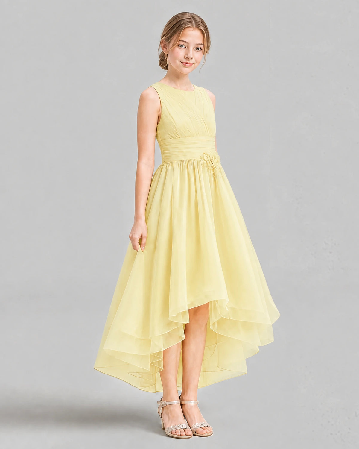 Daffodil A-line Girls Formal Dresses Side