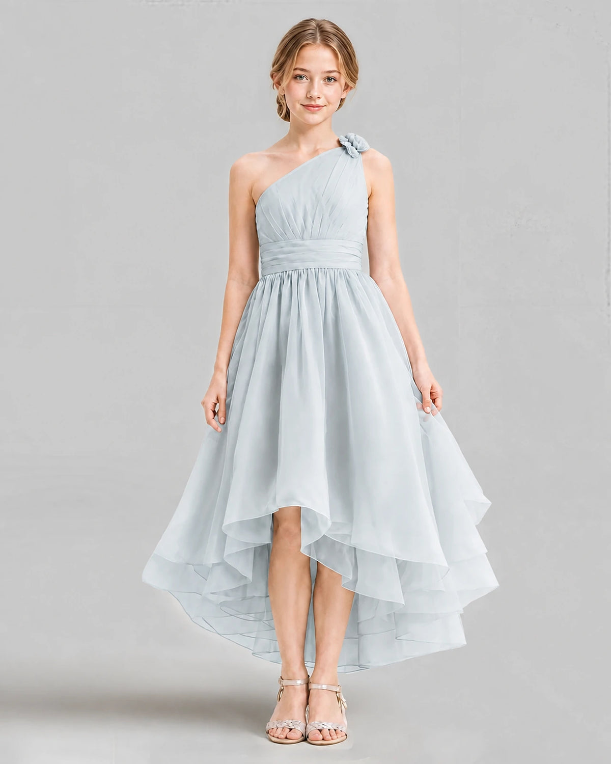 Mist A-line Girls Formal Dresses Front