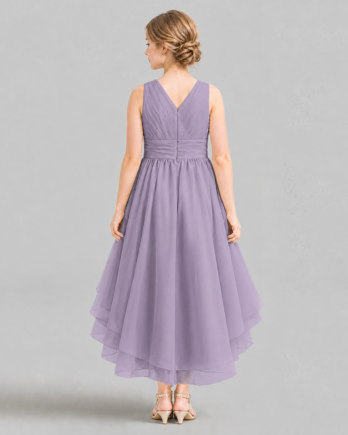 Wisteria A-line Girls Formal Dresses Back