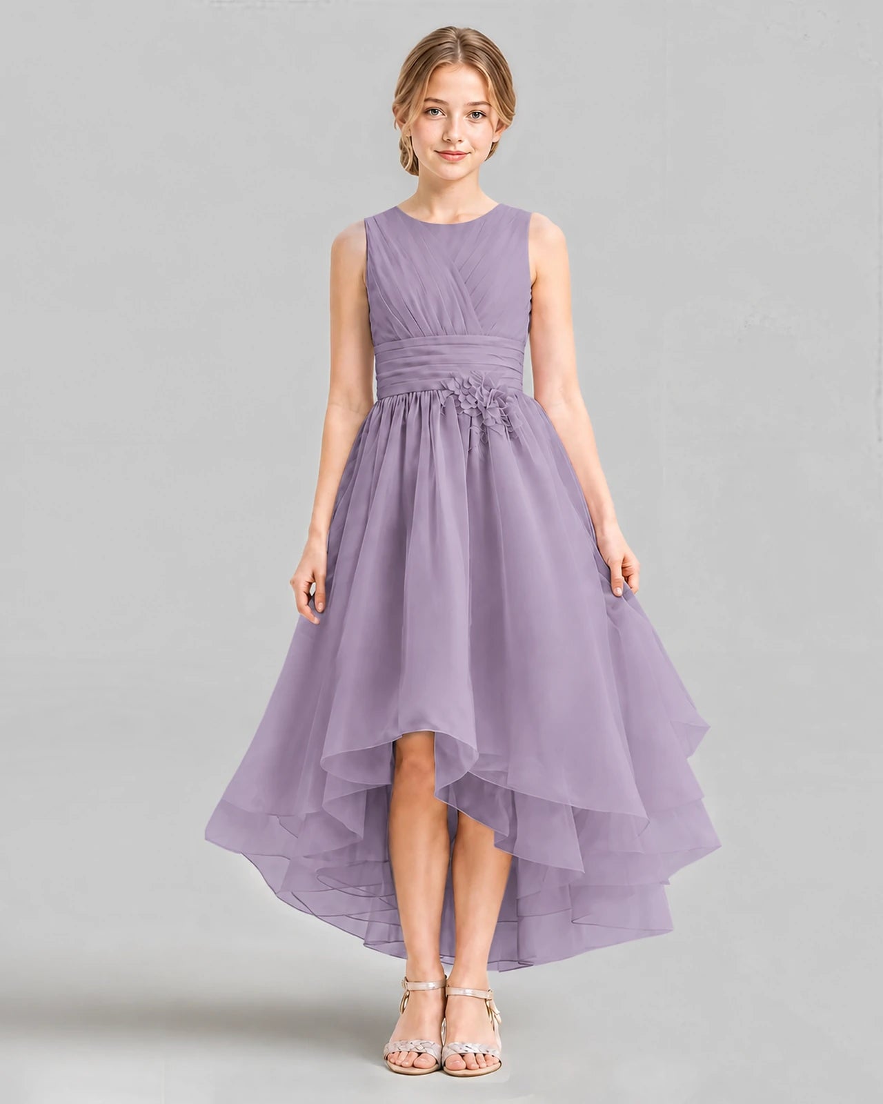 Wisteria A-line Girls Formal Dresses Front