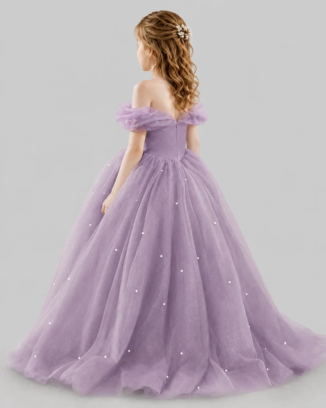 Wisteria Ball Gown Girls Pageant Dresses Back