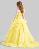 Daffodil Ball Gown Girls Pageant Dresses Back