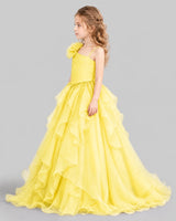 Daffodil Ball Gown Girls Pageant Dresses Side