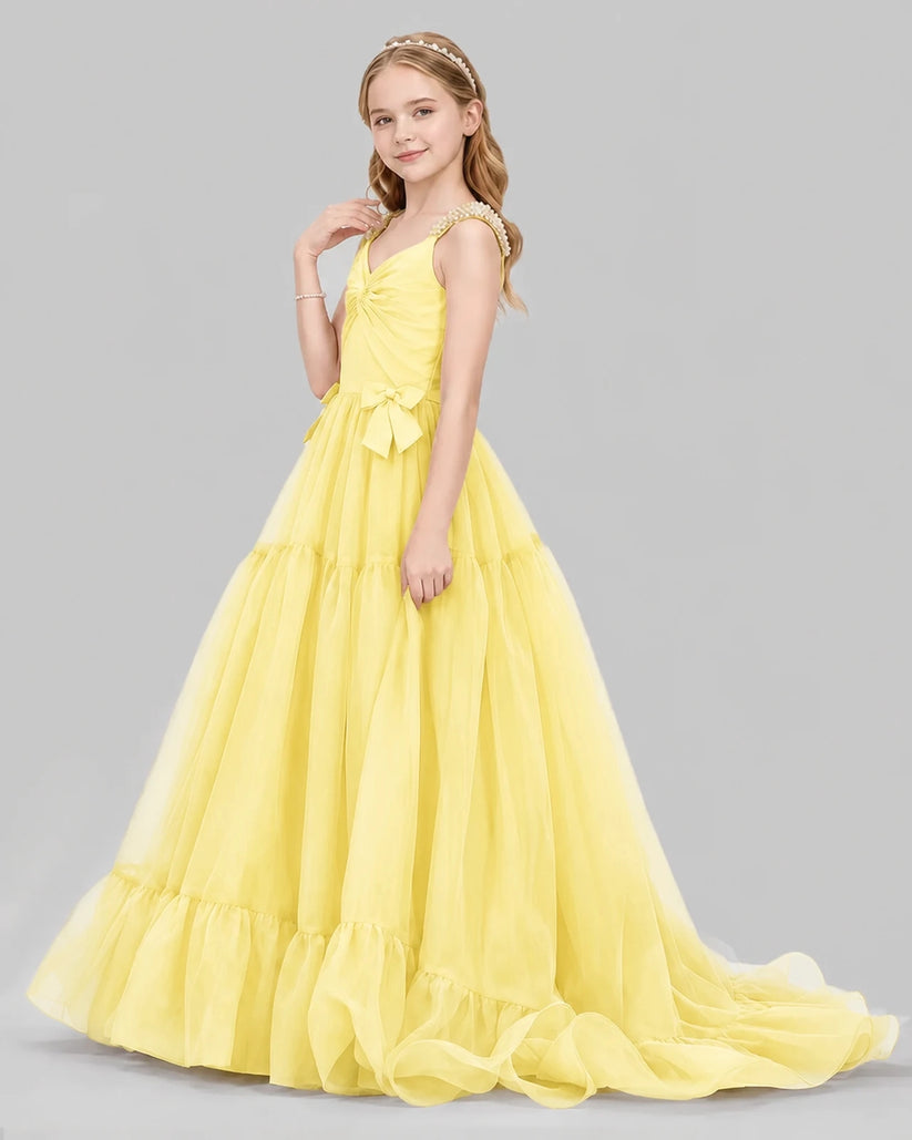 Daffodil Ball Gown Girls Pageant Dresses Side