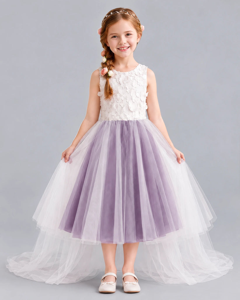 Wisteria Ball Gown Flower Girl Dresses Front