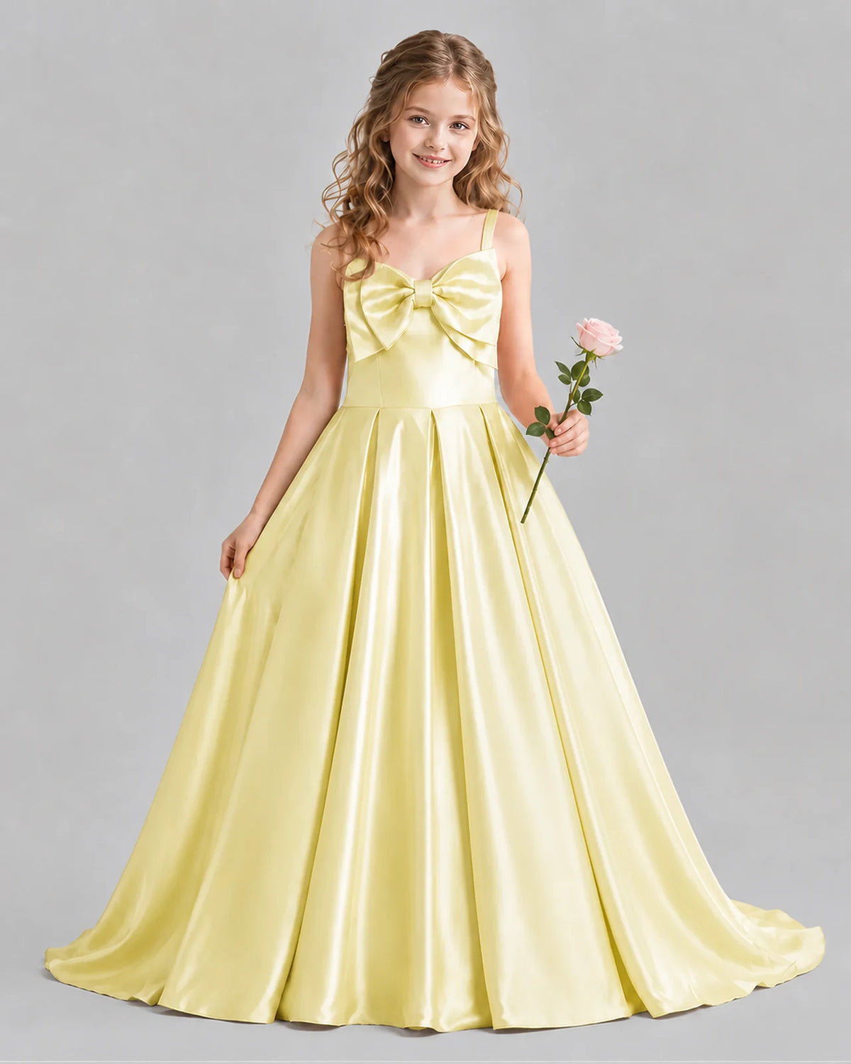 Daffodil Ball Gown Girls Pageant Dresses Front