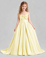 Daffodil Ball Gown Girls Pageant Dresses Pose