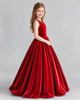 Red Ball Gown Girls Formal Dress Side [Shared]