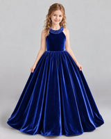 Royal Blue Ball Gown Girls Formal Dress Front