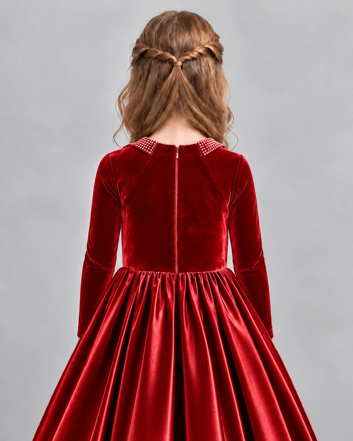 Red Ball Gown Girls Formal Dress Back_Detail [Shared]