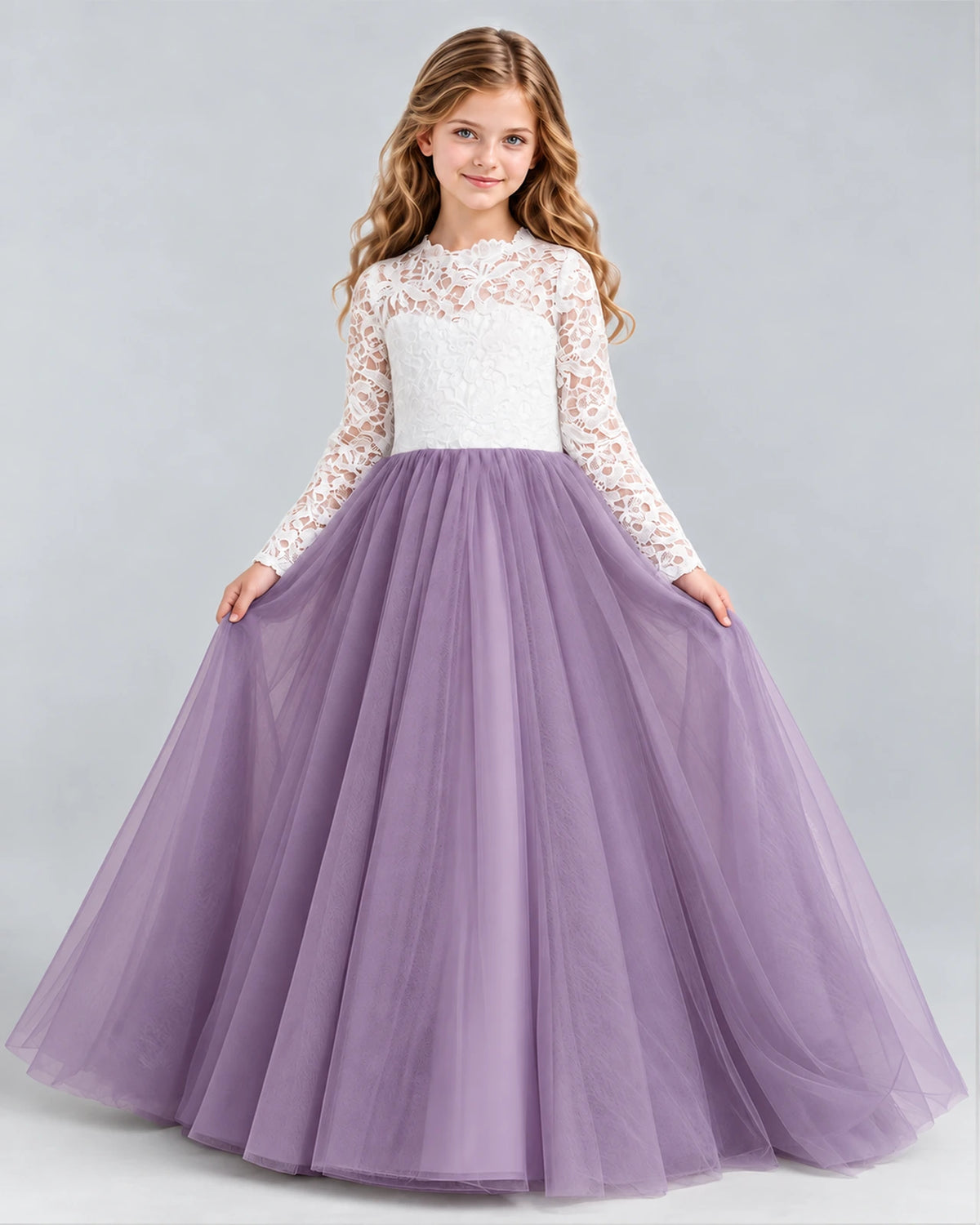 Wisteria Ball Gown Girls Formal Dresses Front