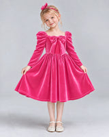 Hot Pink A-line Girls Formal Dresses Pose