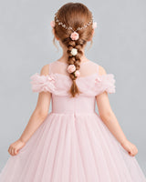 Pink Ball Gown Flower Girl Dress Back_Detail [Shared]