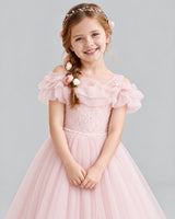 Pink Ball Gown Flower Girl Dress Detail [Shared]