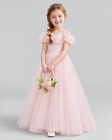 Pink Ball Gown Flower Girl Dress Pose [Shared]