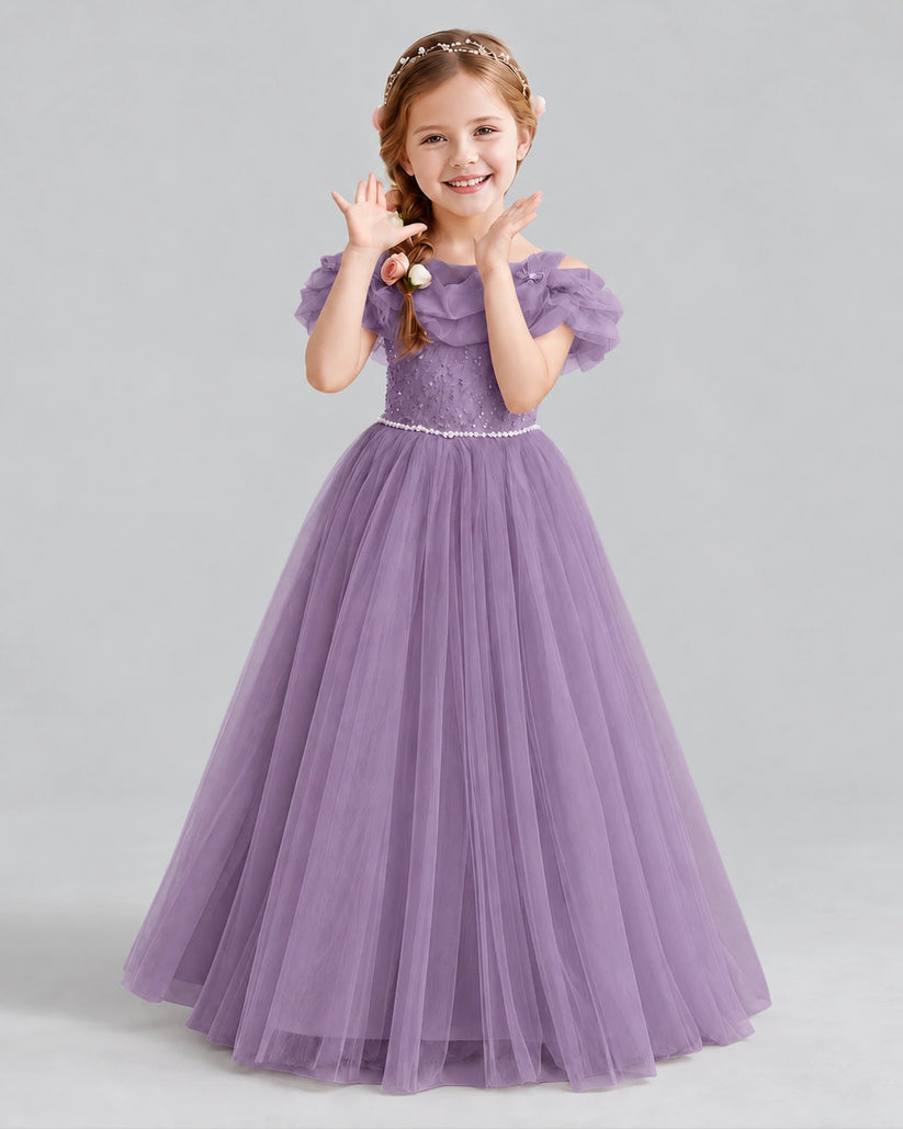 Wisteria Ball Gown Flower Girl Dress Front