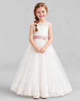Dusty Rose Ball Gown Flower Girl Dress Pose [Shared]