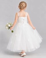 Ivory Ball Gown Flower Girl Dress Back [Shared]