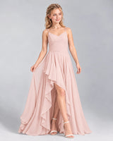 Blush Pink A-line Junior Bridesmaid Dress Front