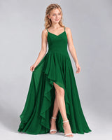 Dark Green A-line Junior Bridesmaid Dress Front