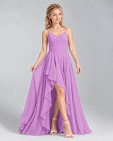 Lilac A-line Junior Bridesmaid Dress Front