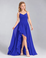 Royal Blue A-line Junior Bridesmaid Dress Front