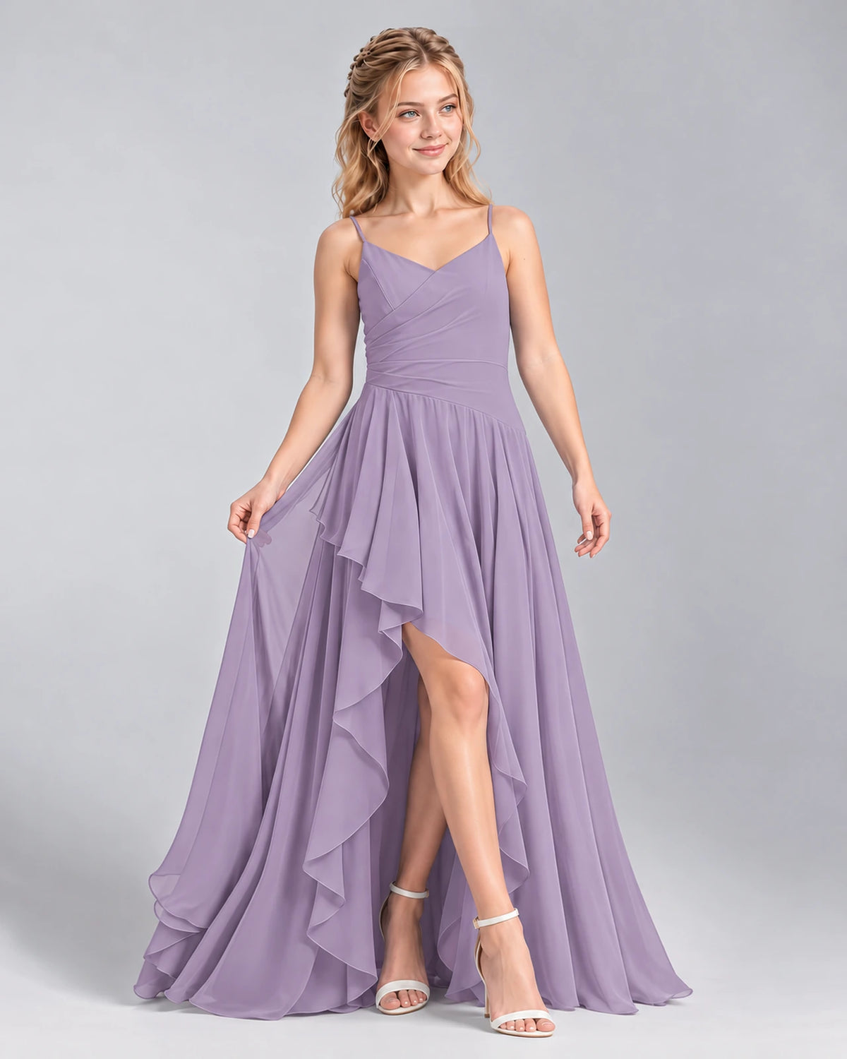 Wisteria A-line Junior Bridesmaid Dress Front