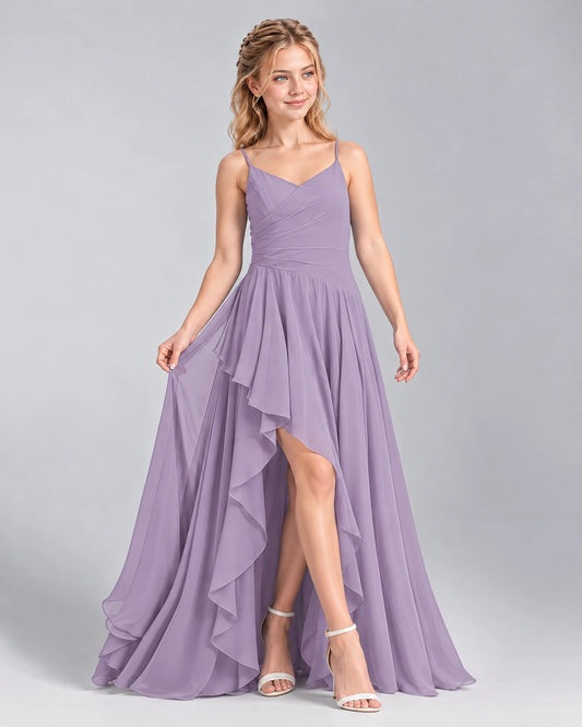 Wisteria A-line Junior Bridesmaid Dress Front