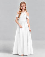 Ivory A-line Junior Bridesmaid Dress Front
