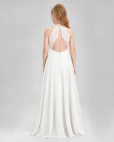 Ivory A-line Junior Bridesmaid Dresses Back