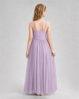 Wisteria Chiffon A-line Junior Bridesmaid Dress Back View