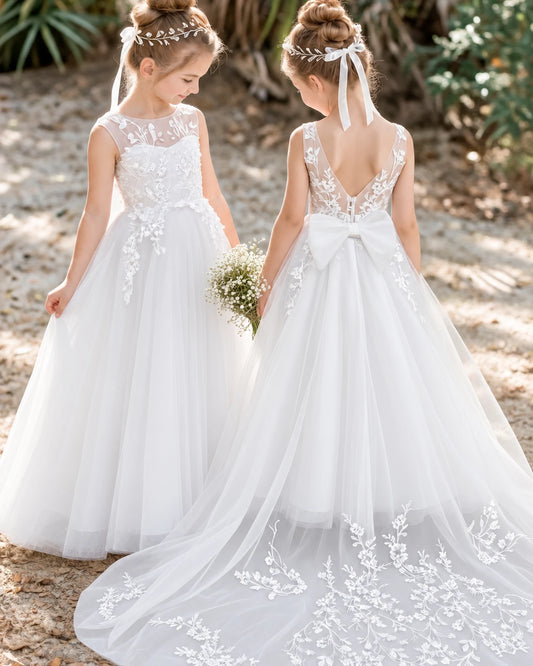 Tulle A-line Flower Girl Dress [Shared]