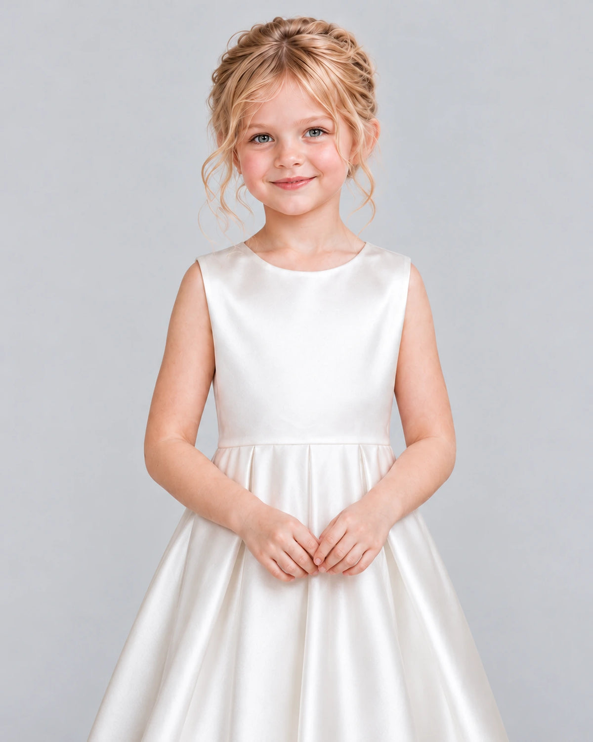White Ball Gown Flower Girl Dress Detail [Shared]
