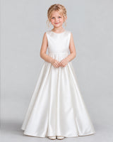 White Ball Gown Flower Girl Dress Pose [Shared]