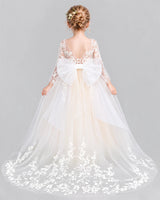 Ivory Ball Gown First Communion Dress Back [Shared]