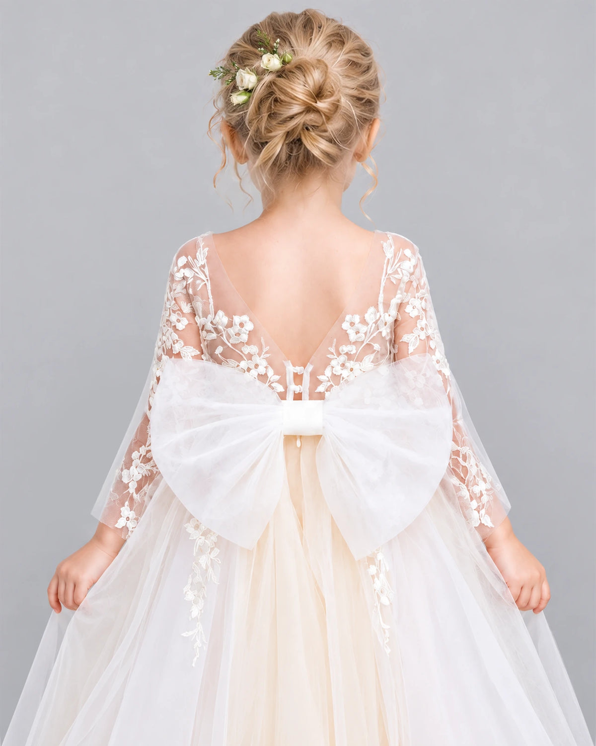 Ivory Ball Gown First Communion Dress Back_Detail [Shared]