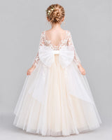 Ivory Ball Gown First Communion Dress Pose [Shared]