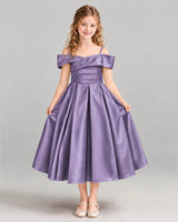 Wisteria A-line Junior Bridesmaid Dress Front