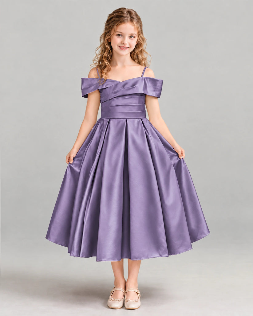 Wisteria A-line Junior Bridesmaid Dress Front