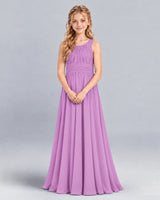 Lilac A-line Junior Bridesmaid Dress Front