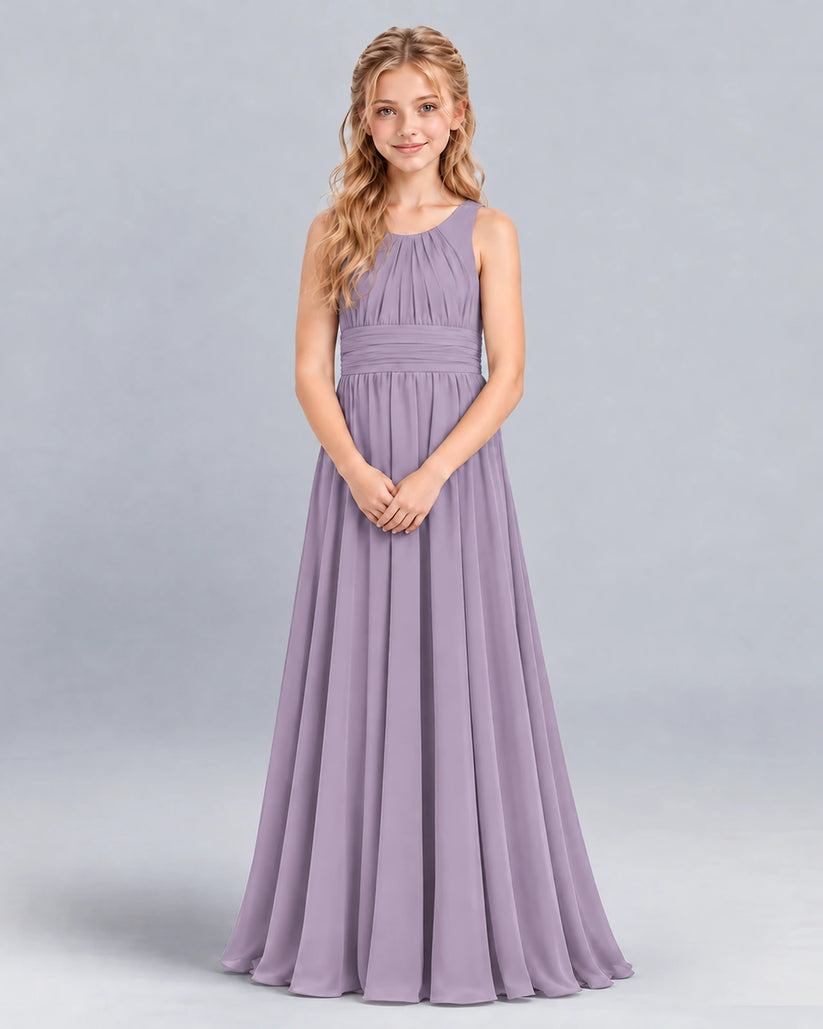 Wisteria A-line Junior Bridesmaid Dress Front