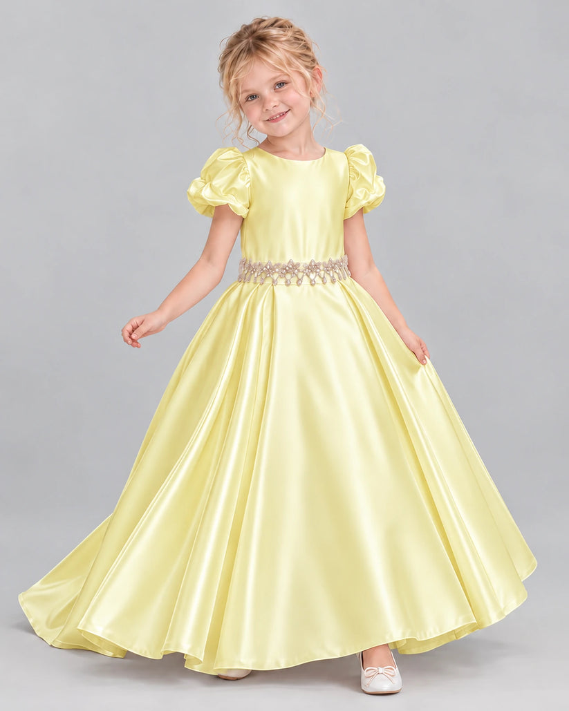 Daffodil Ball Gown Girls Formal Dress Front