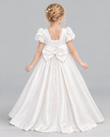 Ivory Ball Gown Girls Formal Dress Back [Shared]