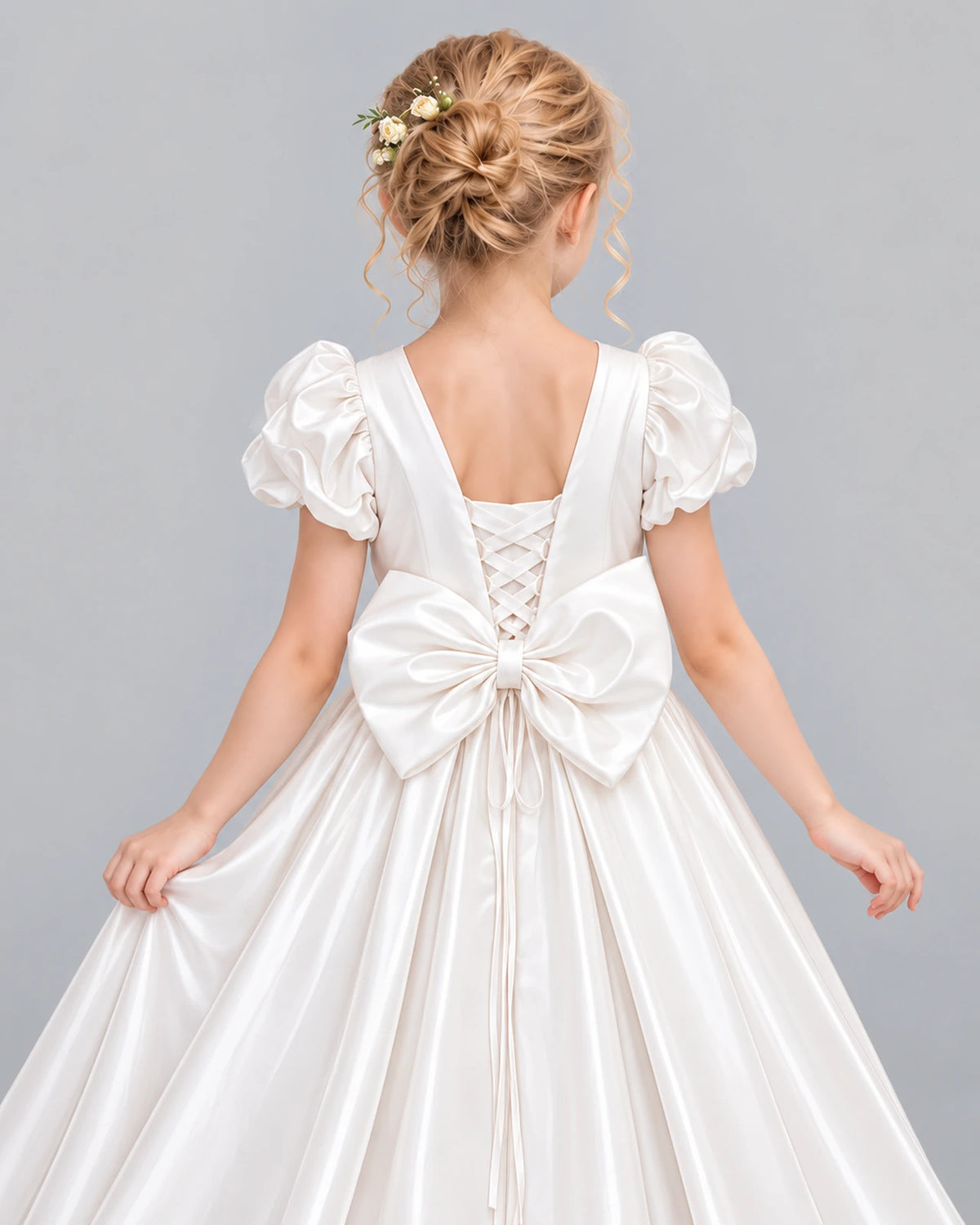 Ivory Ball Gown Girls Formal Dress Back_Detail [Shared]