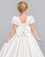 Ivory Ball Gown Girls Formal Dress Back_Detail [Shared]